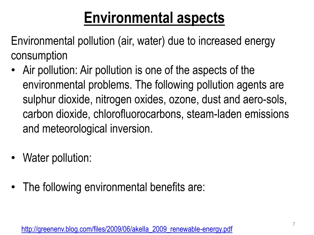 environmental aspects