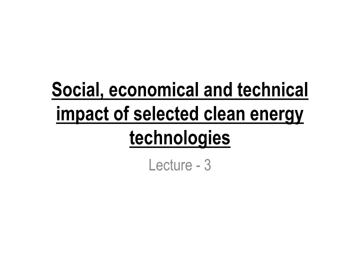 social economical and technical impact