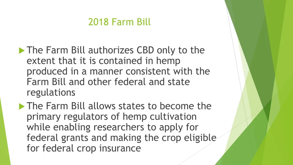 2018 farm bill