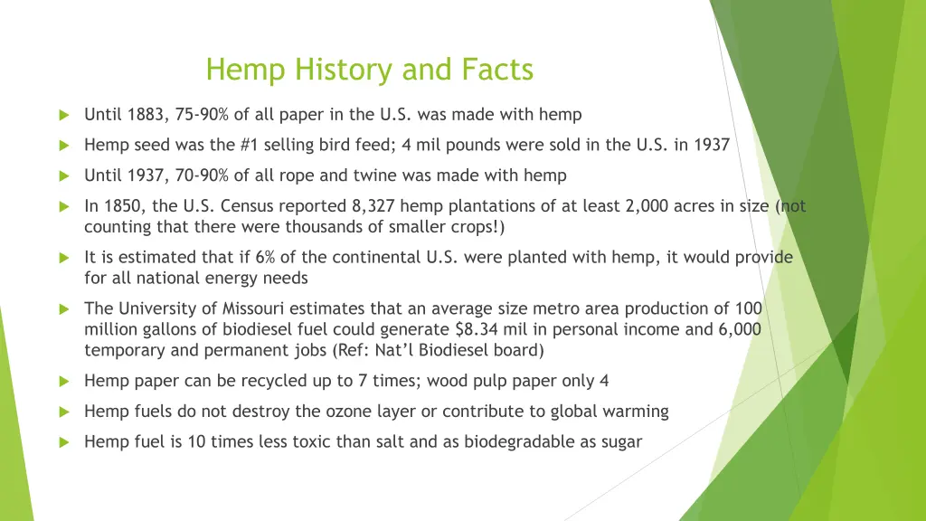 hemp history and facts