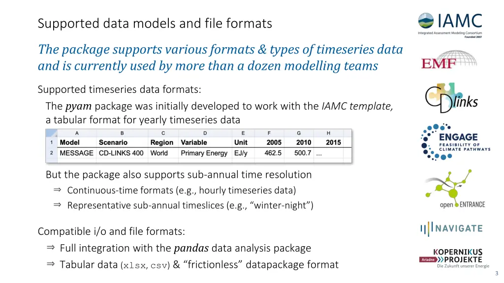 supported data models and file formats