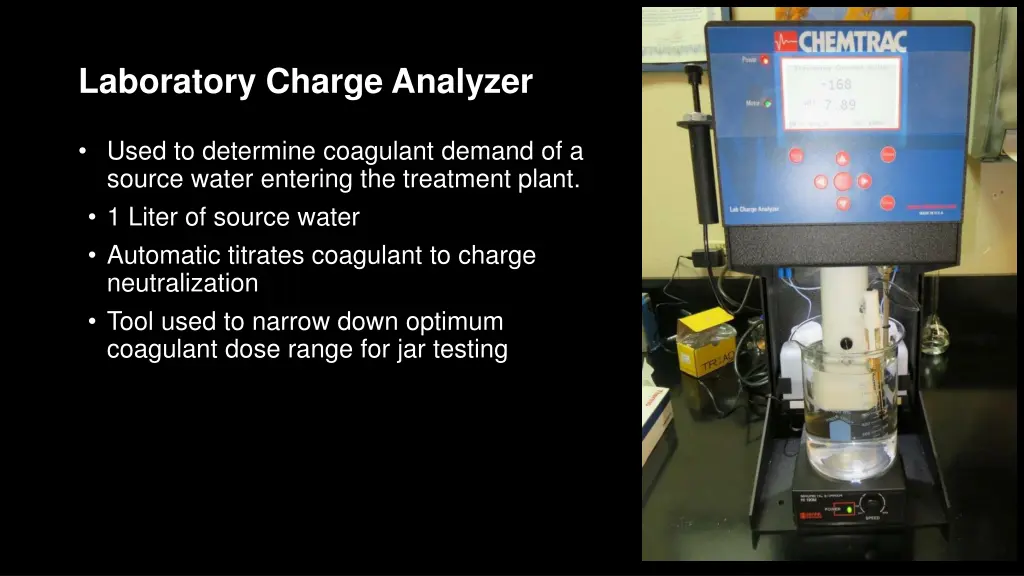 laboratory charge analyzer