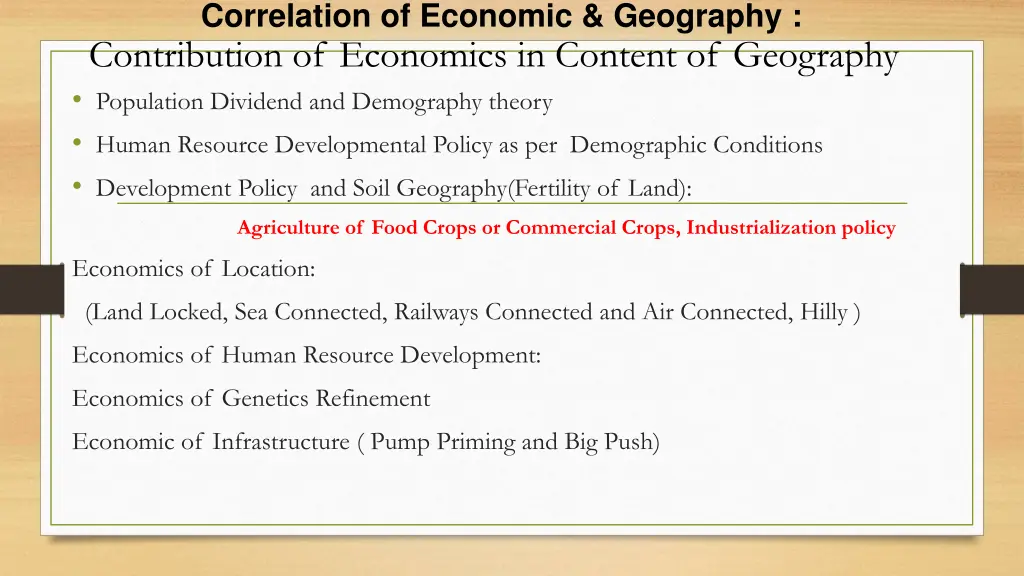 correlation of economic geography contribution 1