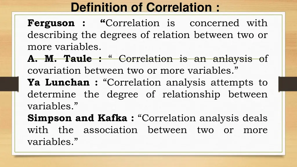 definition of correlation ferguson correlation