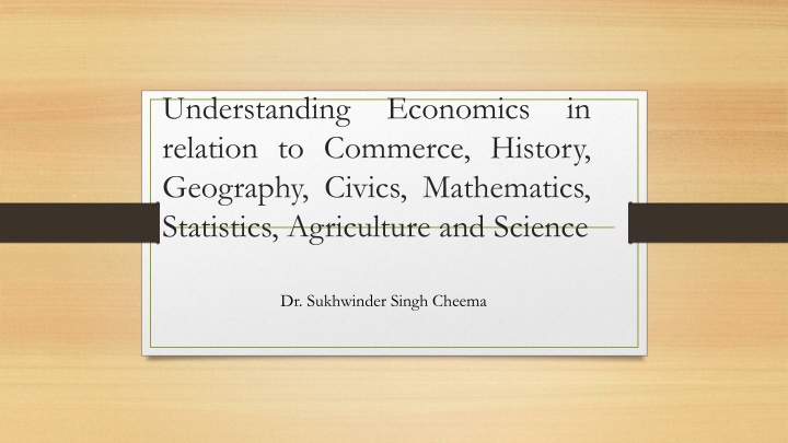 understanding relation to commerce history