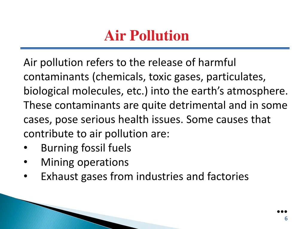 air pollution