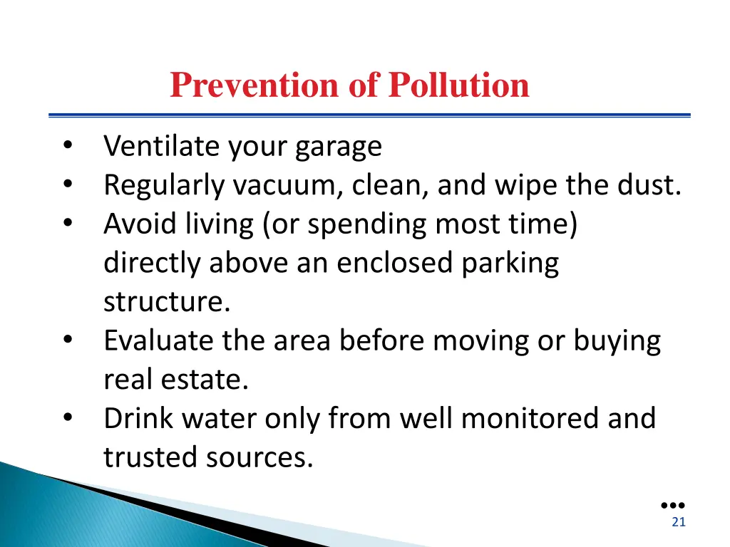 prevention of pollution 1