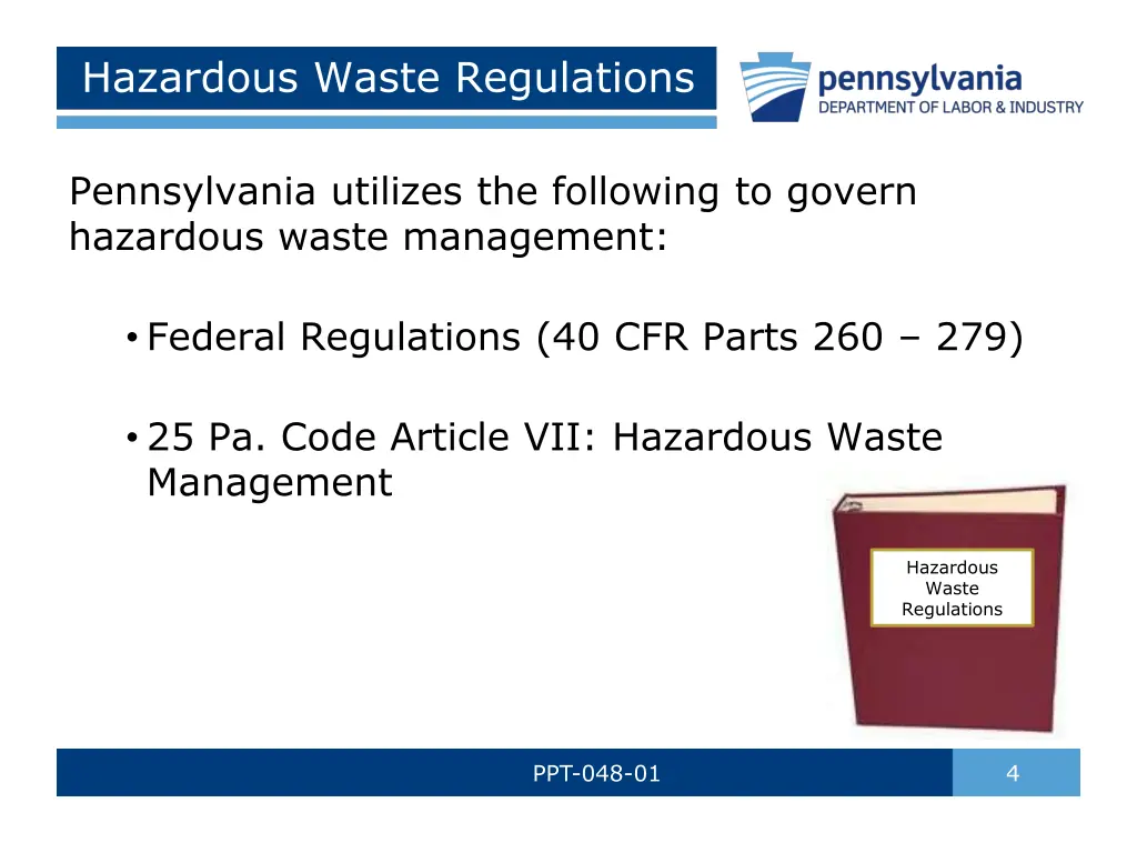 hazardous waste regulations