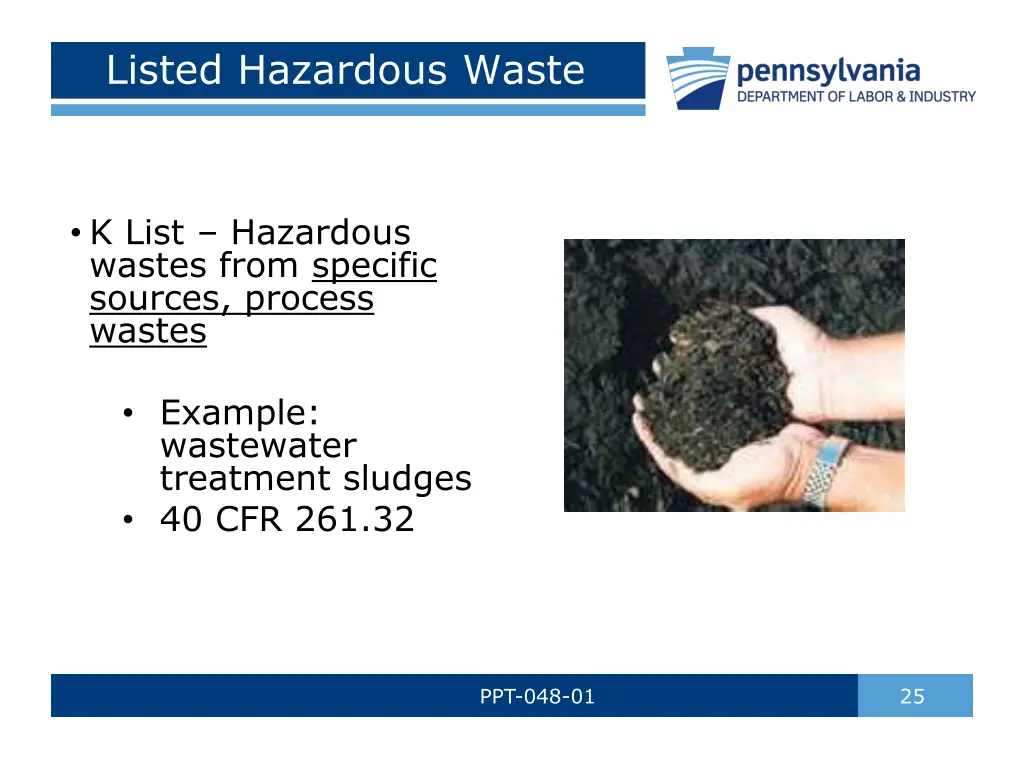 listed hazardous waste 1