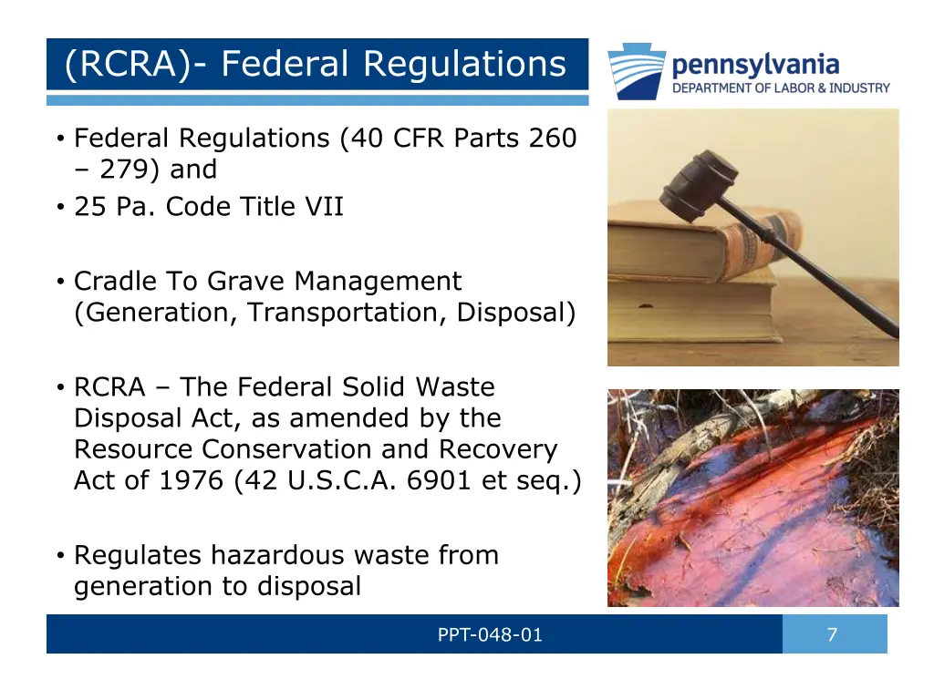 rcra federal regulations