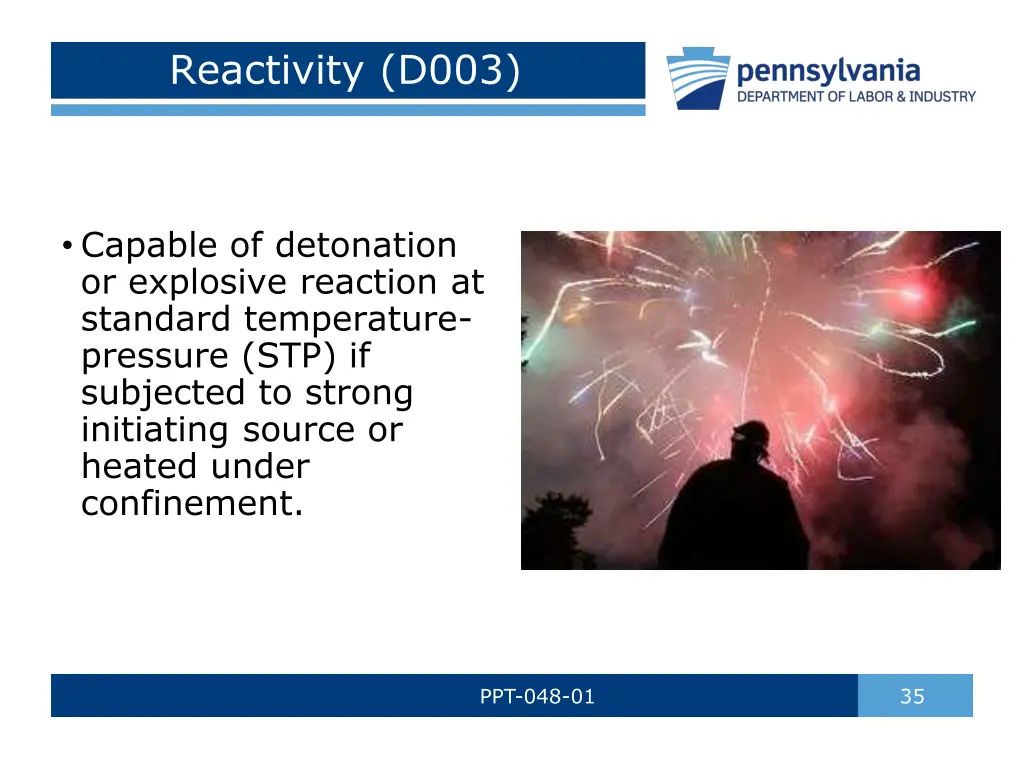 reactivity d003 2