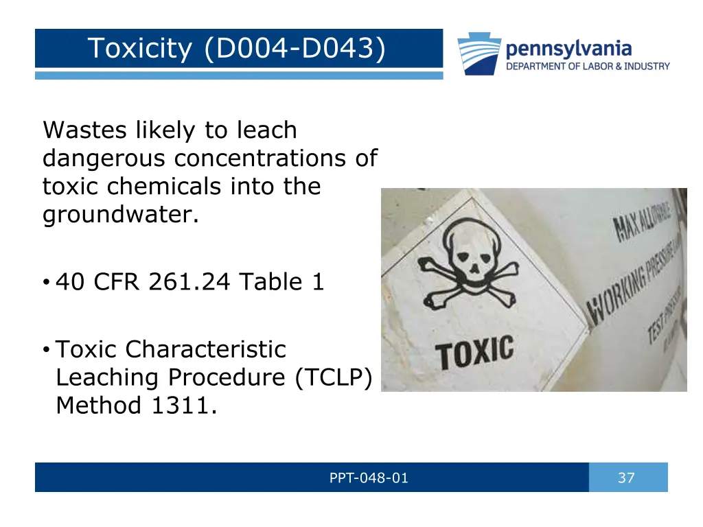 toxicity d004 d043