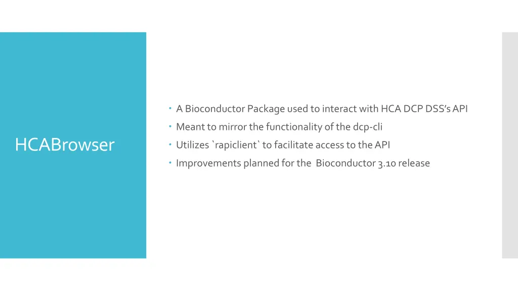 a bioconductor package used to interact with