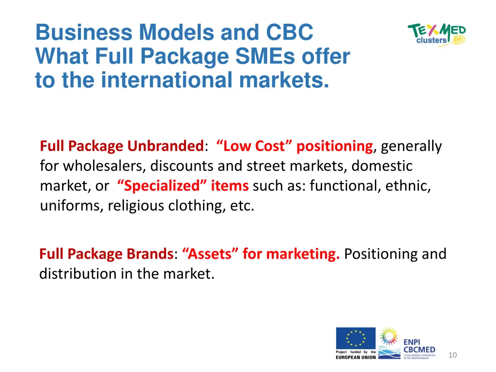 business models and cbc what full package smes