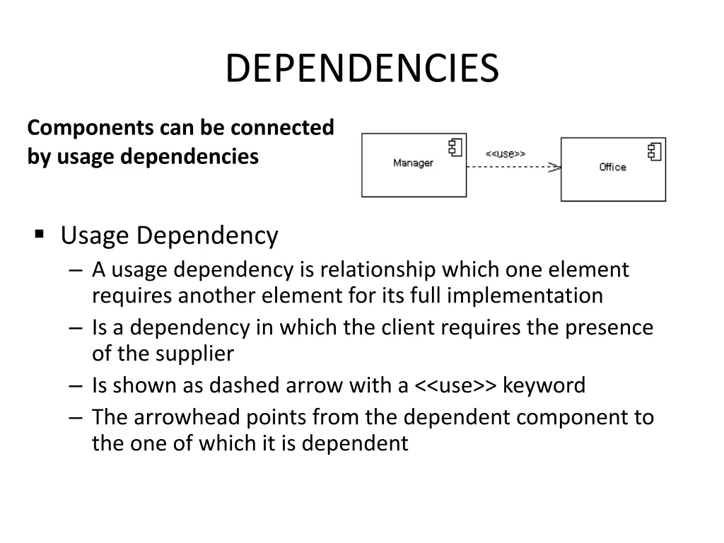 dependencies