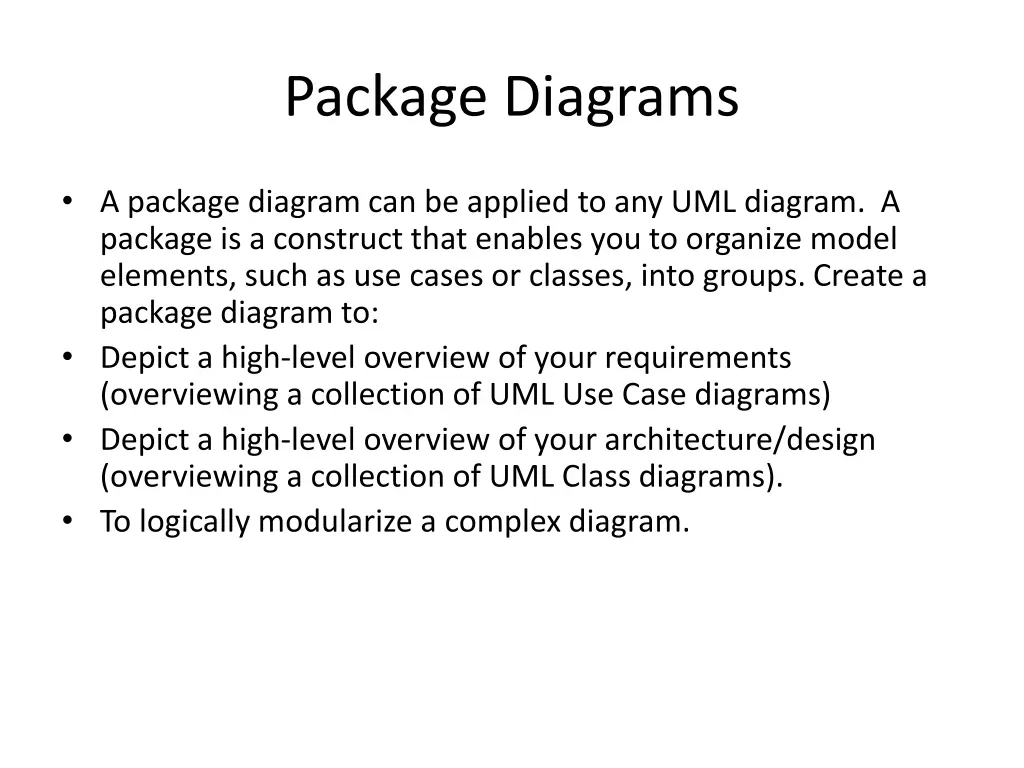 package diagrams