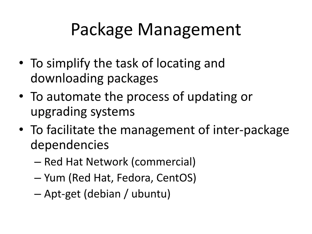 package management 1