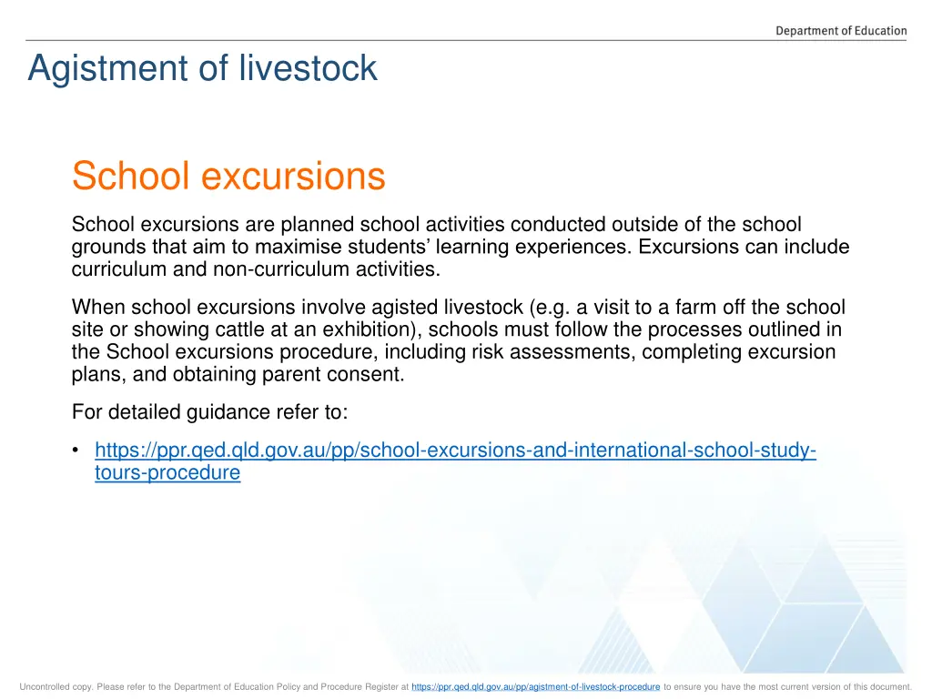 agistment of livestock 11