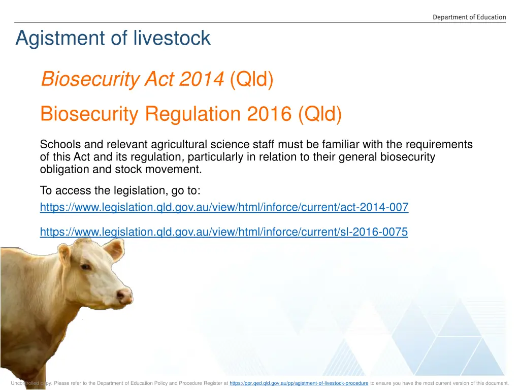 agistment of livestock 12