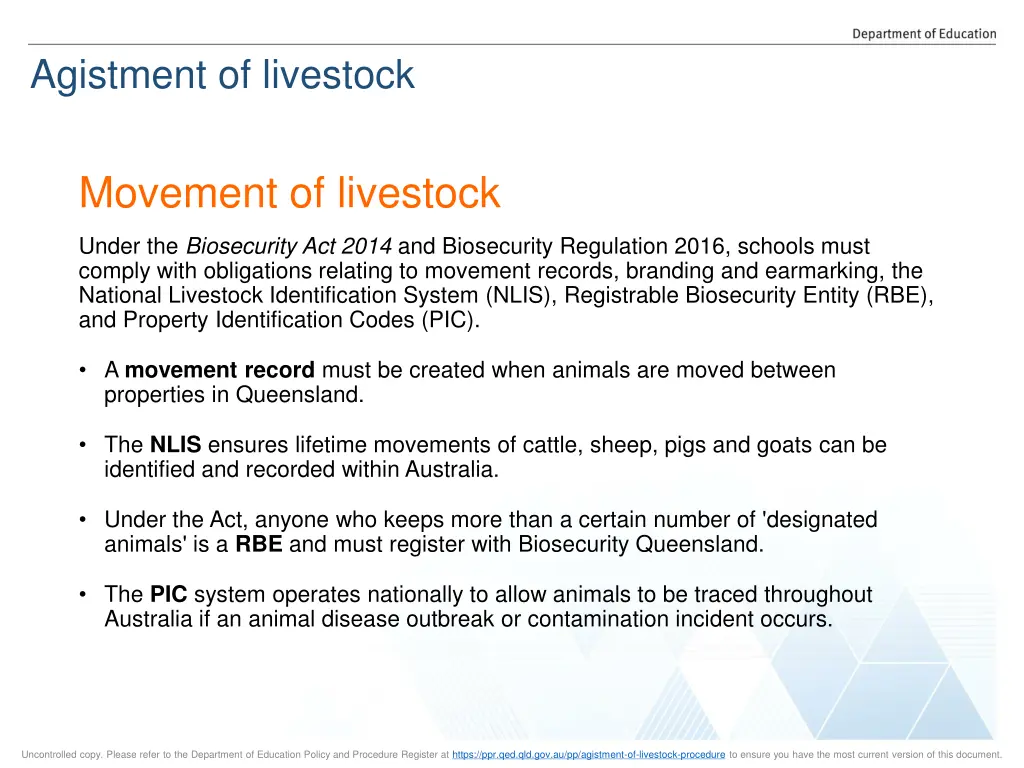 agistment of livestock 13