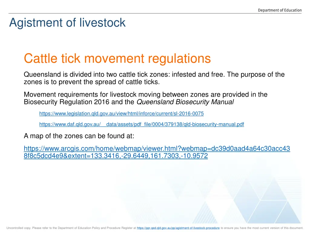 agistment of livestock 14