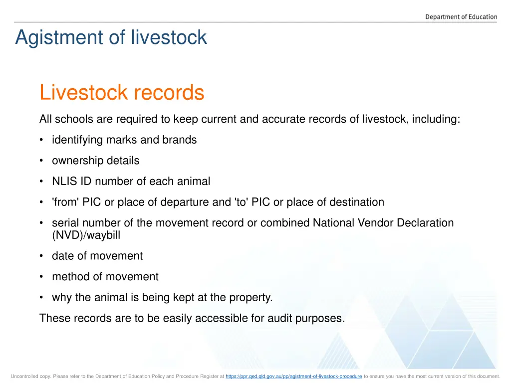 agistment of livestock 16