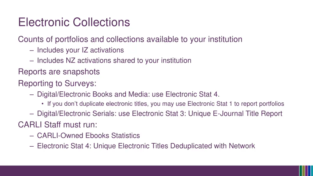 electronic collections