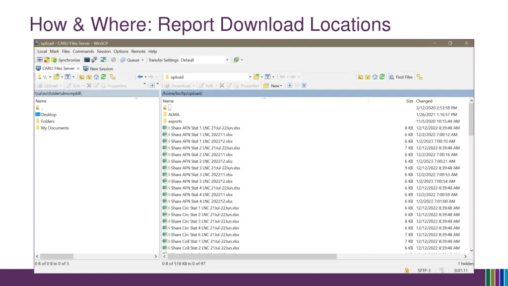 how where report download locations 1