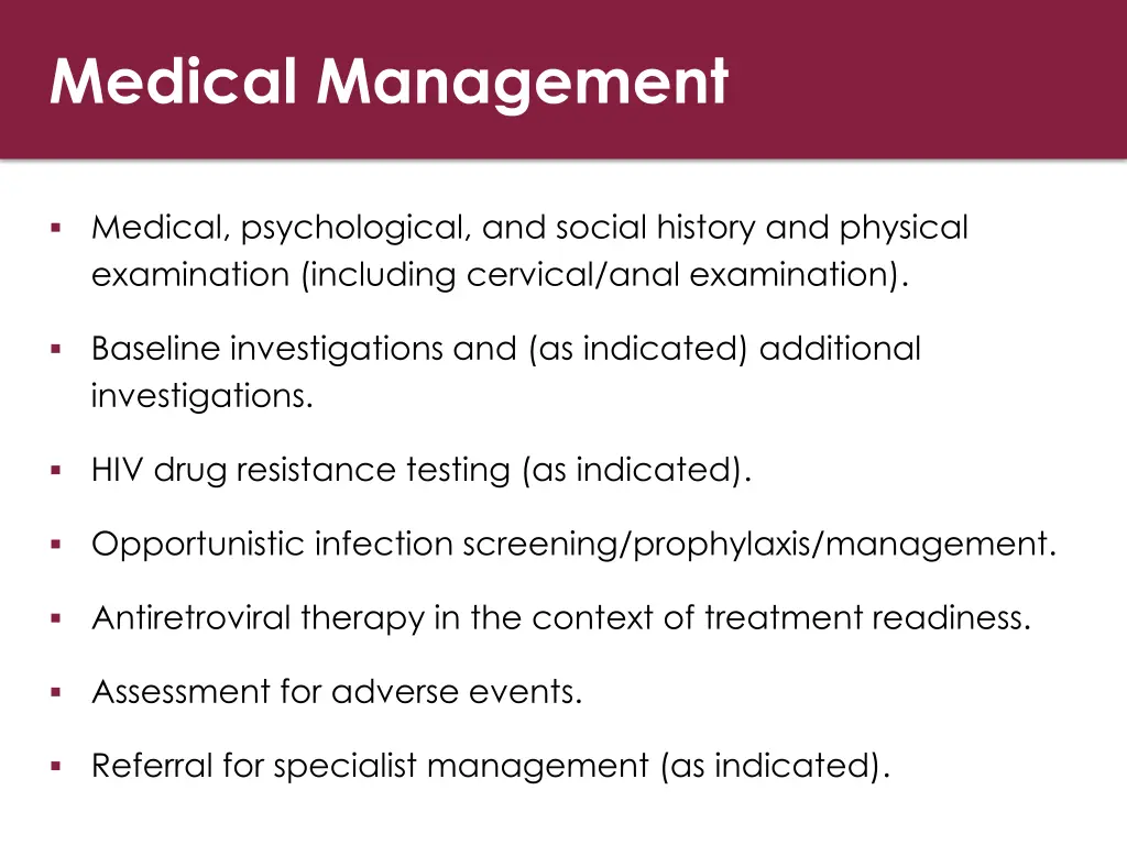 medical management