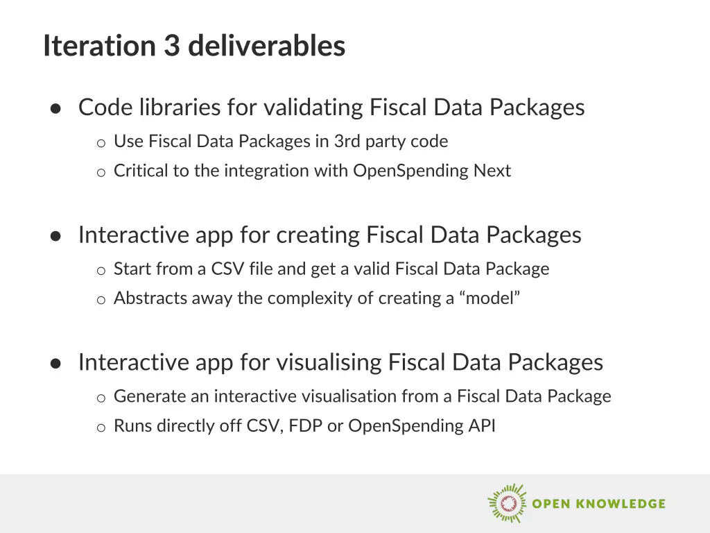 iteration 3 deliverables