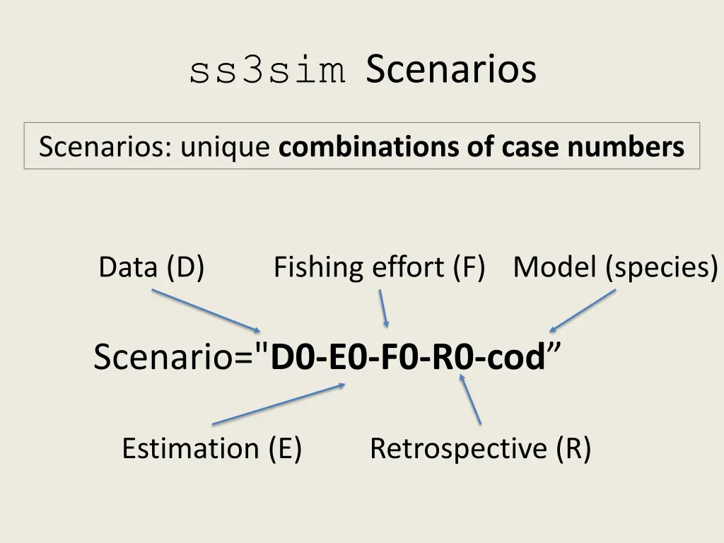 ss3sim scenarios