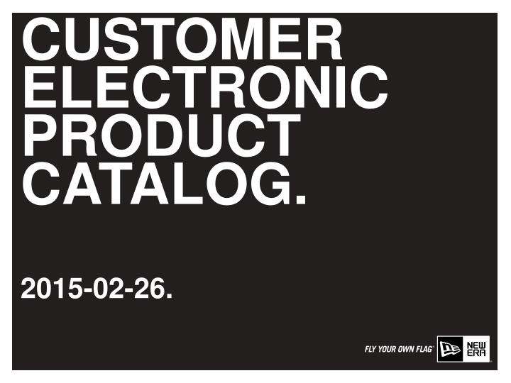 customer electronic product catalog