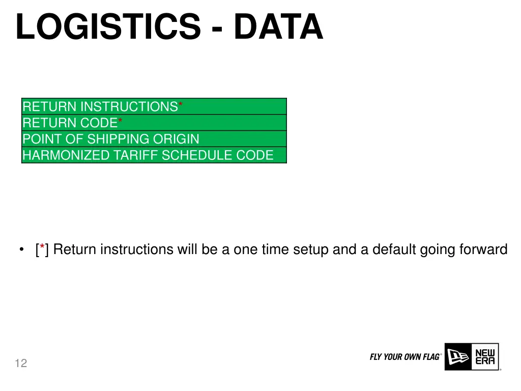 logistics data