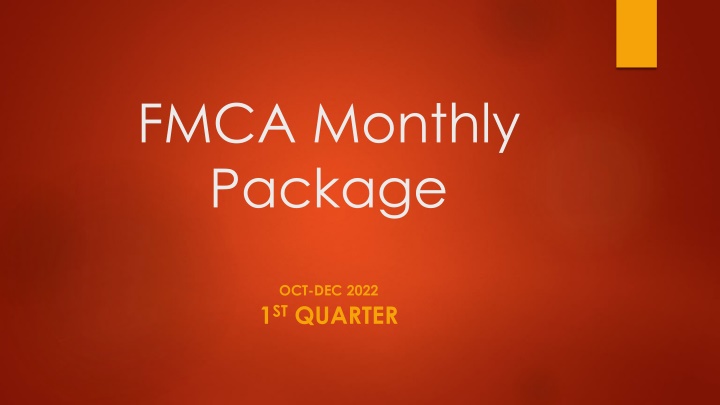 fmca monthly package