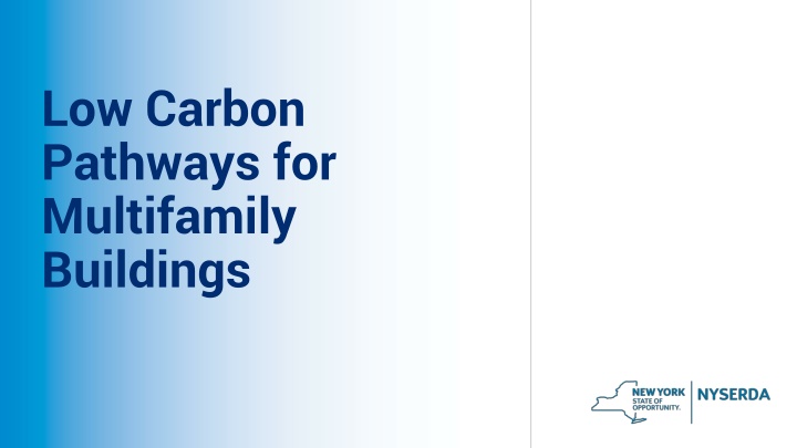 low carbon pathways for multifamily buildings