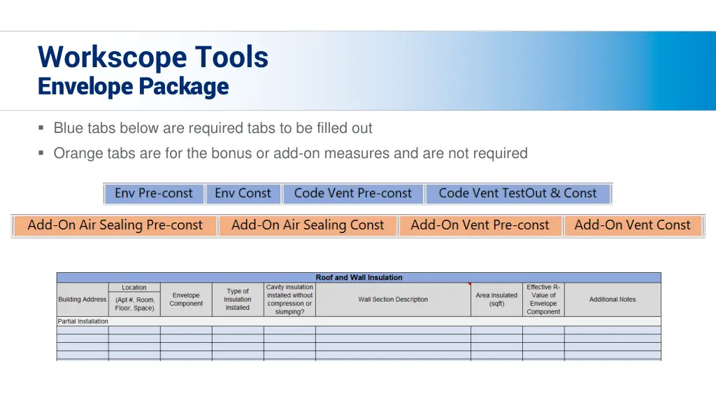 workscope tools envelope package