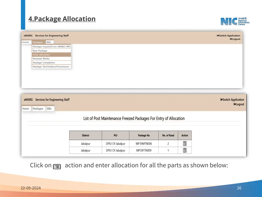 4 package allocation