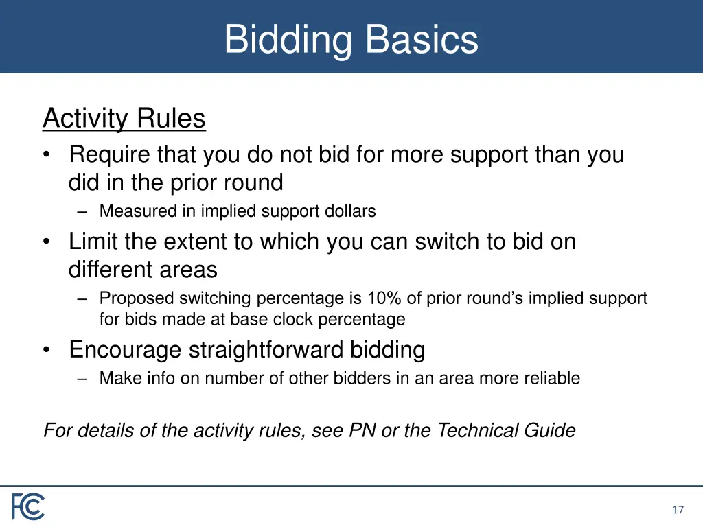 bidding basics 10