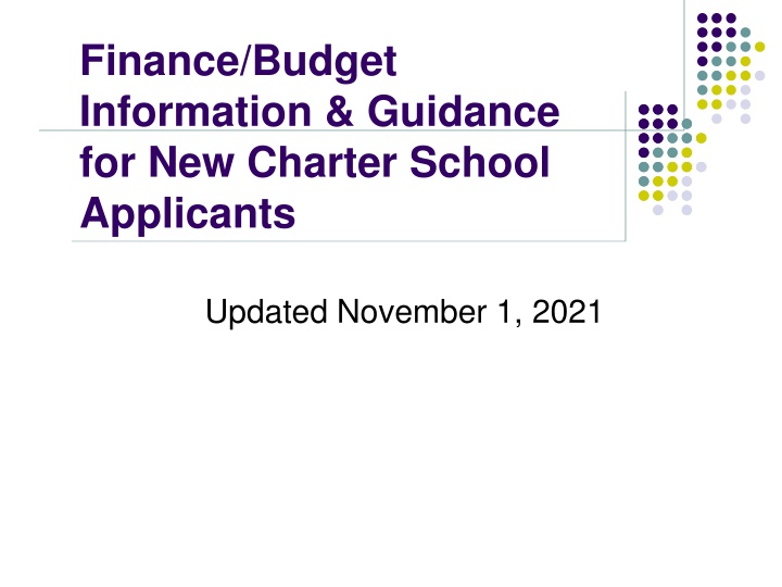 finance budget information guidance