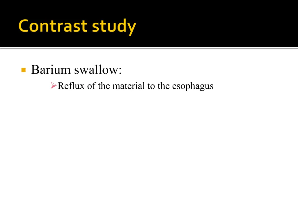 barium swallow reflux of the material