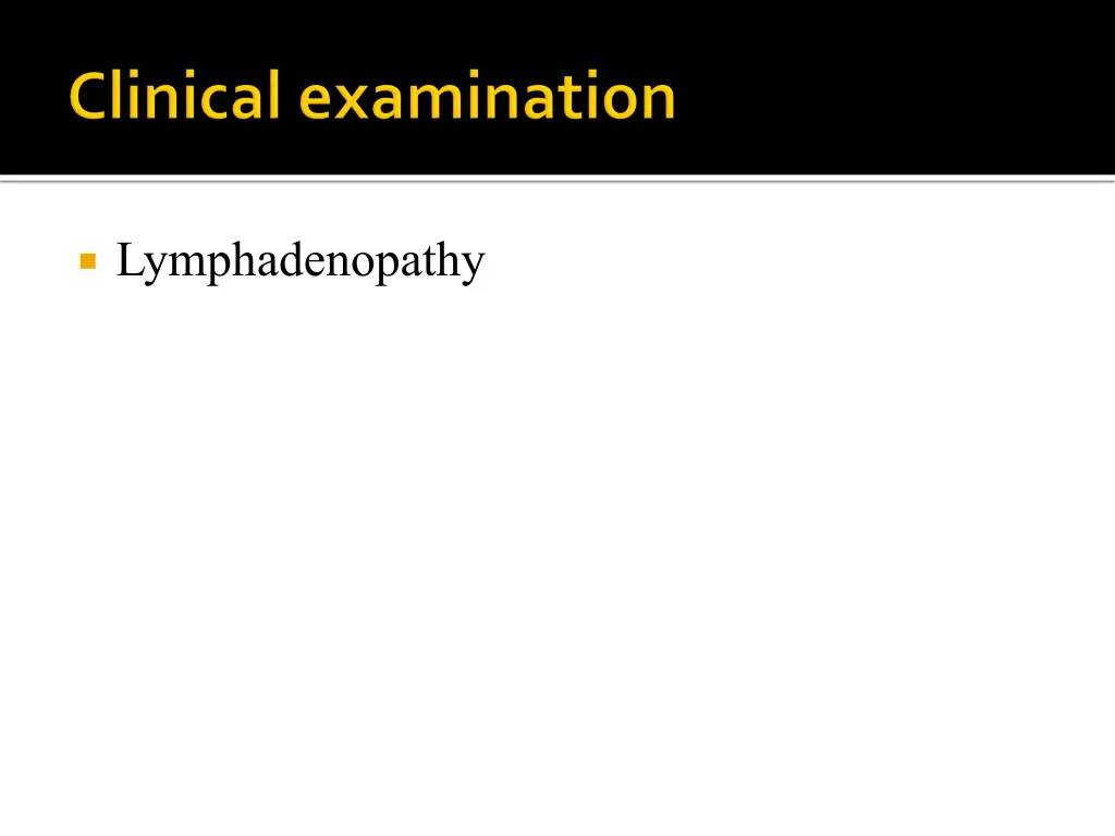 lymphadenopathy