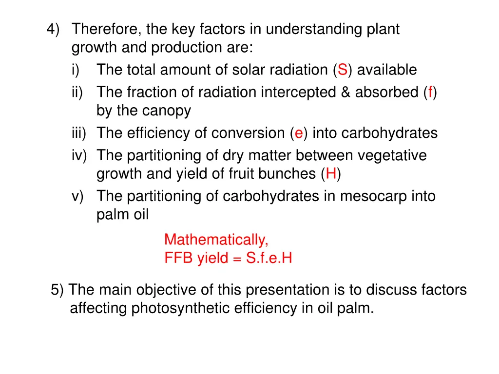 4 therefore the key factors in understanding