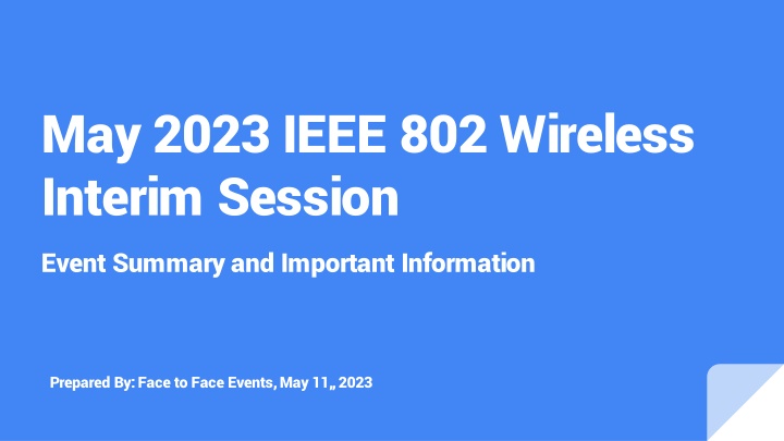 may 2023 ieee 802 wireless interim session