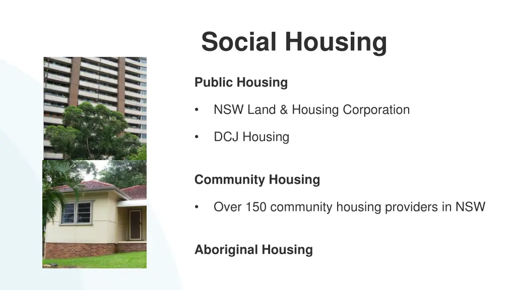social housing