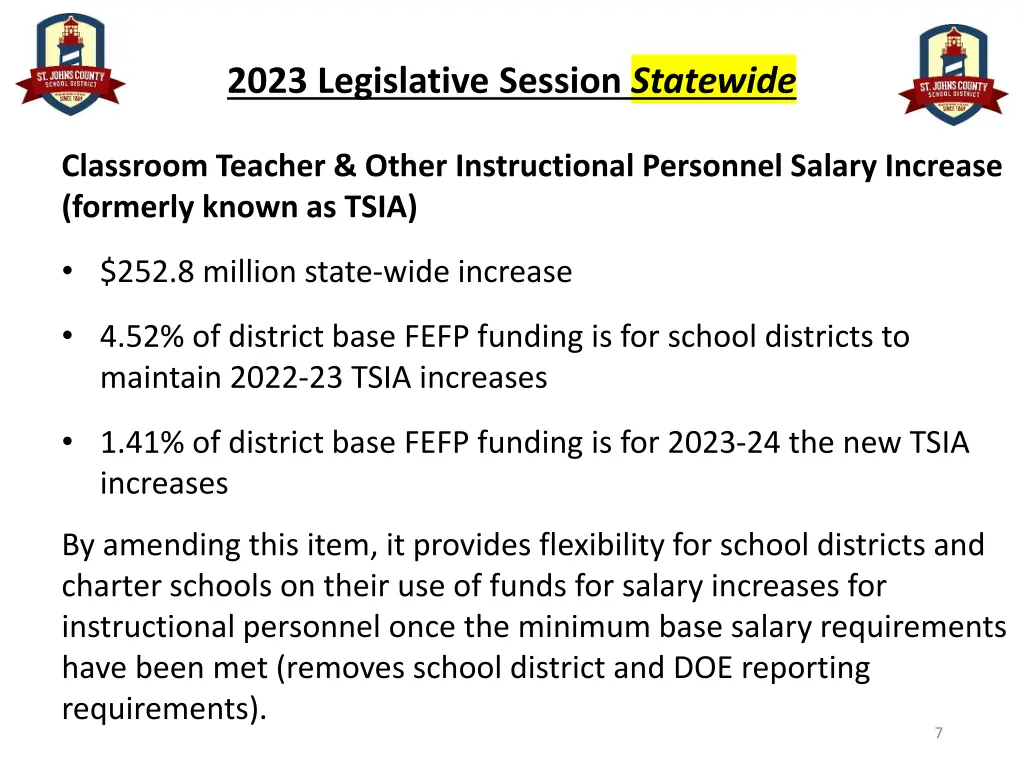 2023 legislative session statewide 2