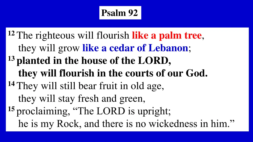 psalm 92 1