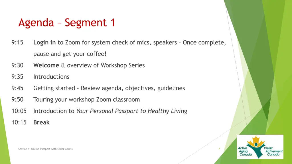 agenda segment 1