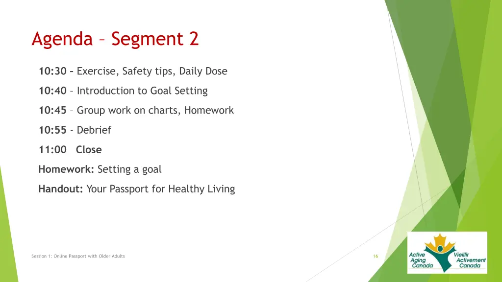 agenda segment 2