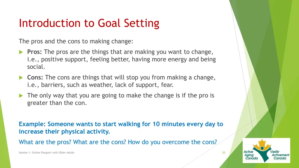 introduction to goal setting