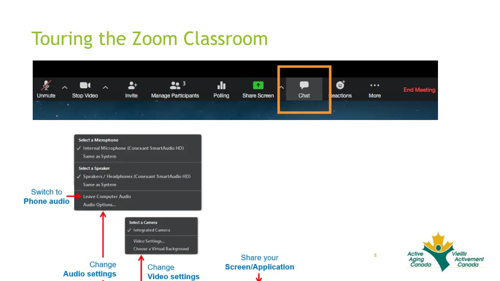 touring the zoom classroom